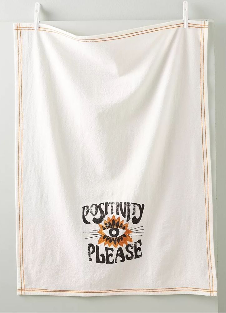 Anthropologie x Dazey LA Positivity Please Dish Towel